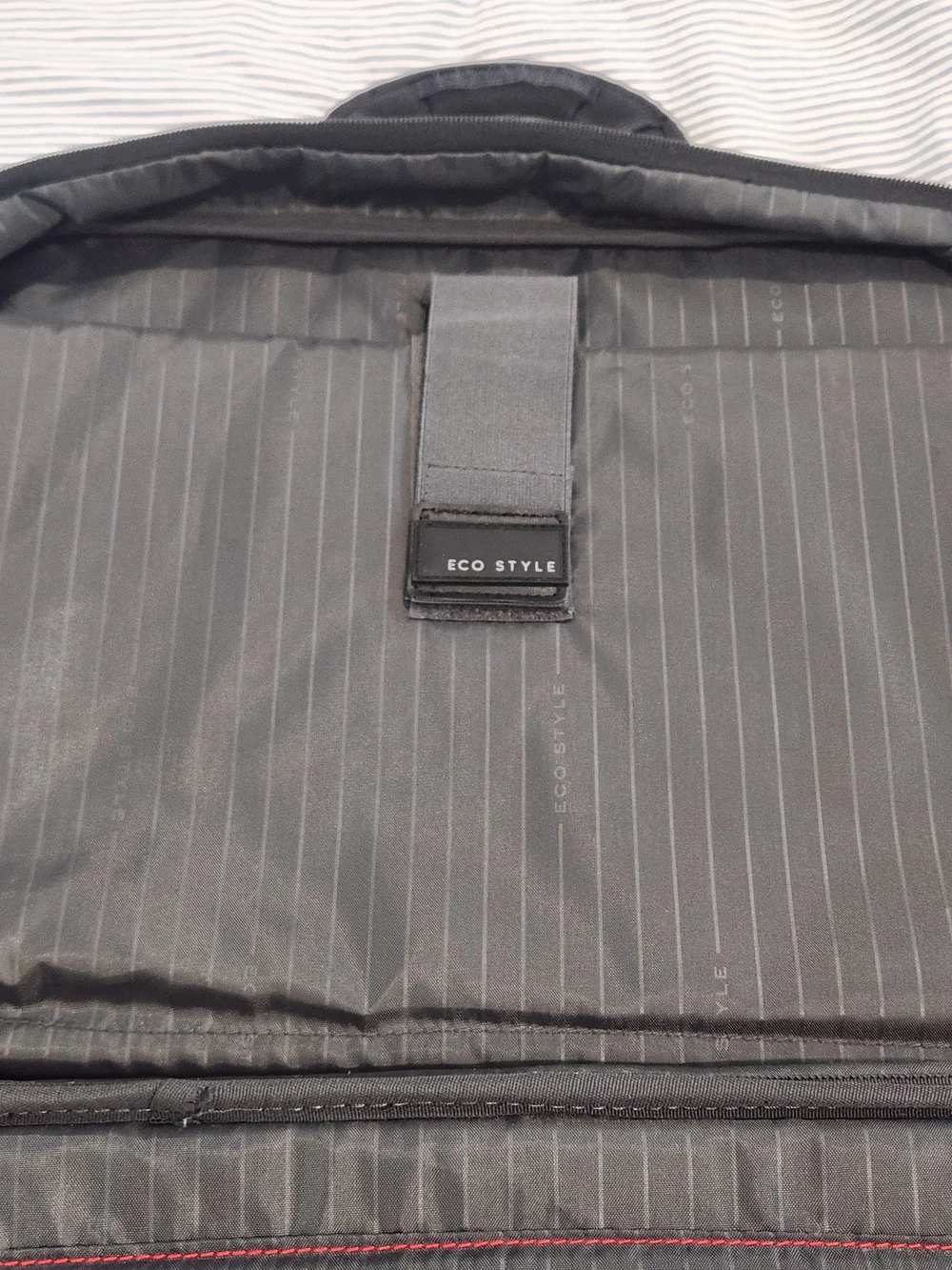 Eco Style Pro Professional Black Laptop Briefcase with Red Accents